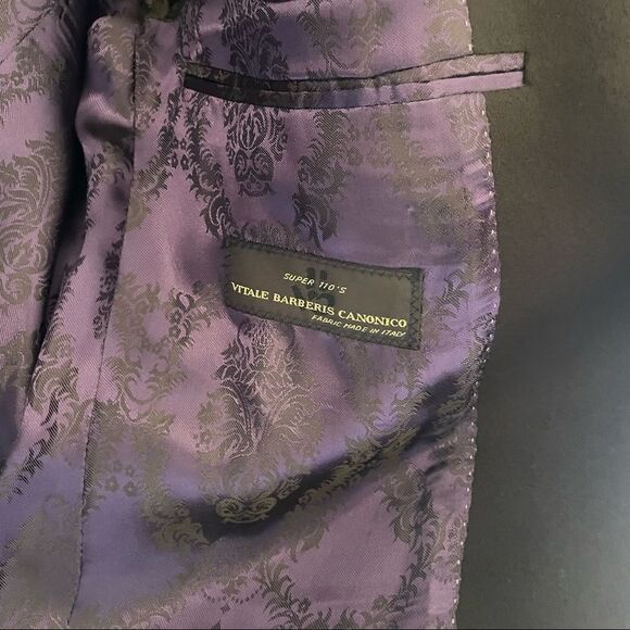 𝅺SAND COPENHAGEN Wool Cashmere Blazer Jacket Brown Purple 50R - Picture 9 of 13